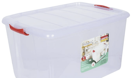 ARISTO Plastic Multipurpose Storage Container Box 45 L (54.5 x 40 x 33 cm, Clear) - Pack of 2, Rectangular - Image 4